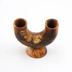 Marbled Resin Flower Vase U Shaped Design for Rustic Home Decor