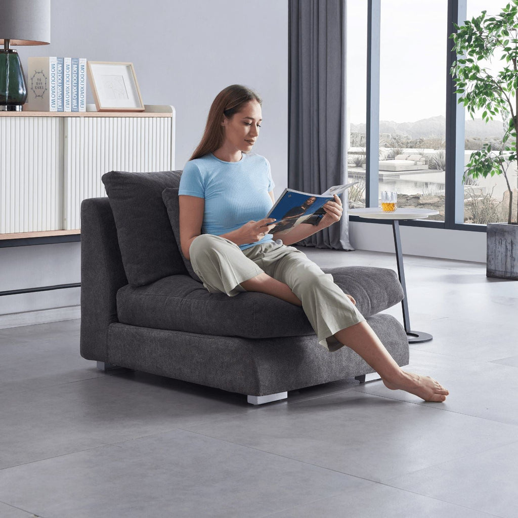 Feathers Sofa Armless Middle Seat - 31 Inches