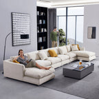 Feathers U-Shaped Sectional Couch 140-200 Inches