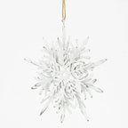 Metal Snowflake Ornaments Set of 6 for Christmas Tree and Home Decor