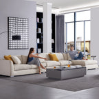 Feathers Sectional Couch Chaise Lounge 88-170 Inches