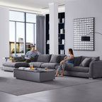 Feathers Sectional Couch Chaise Lounge 88-170 Inches