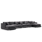 Feathers U-Shaped Sectional Couch 140-200 Inches