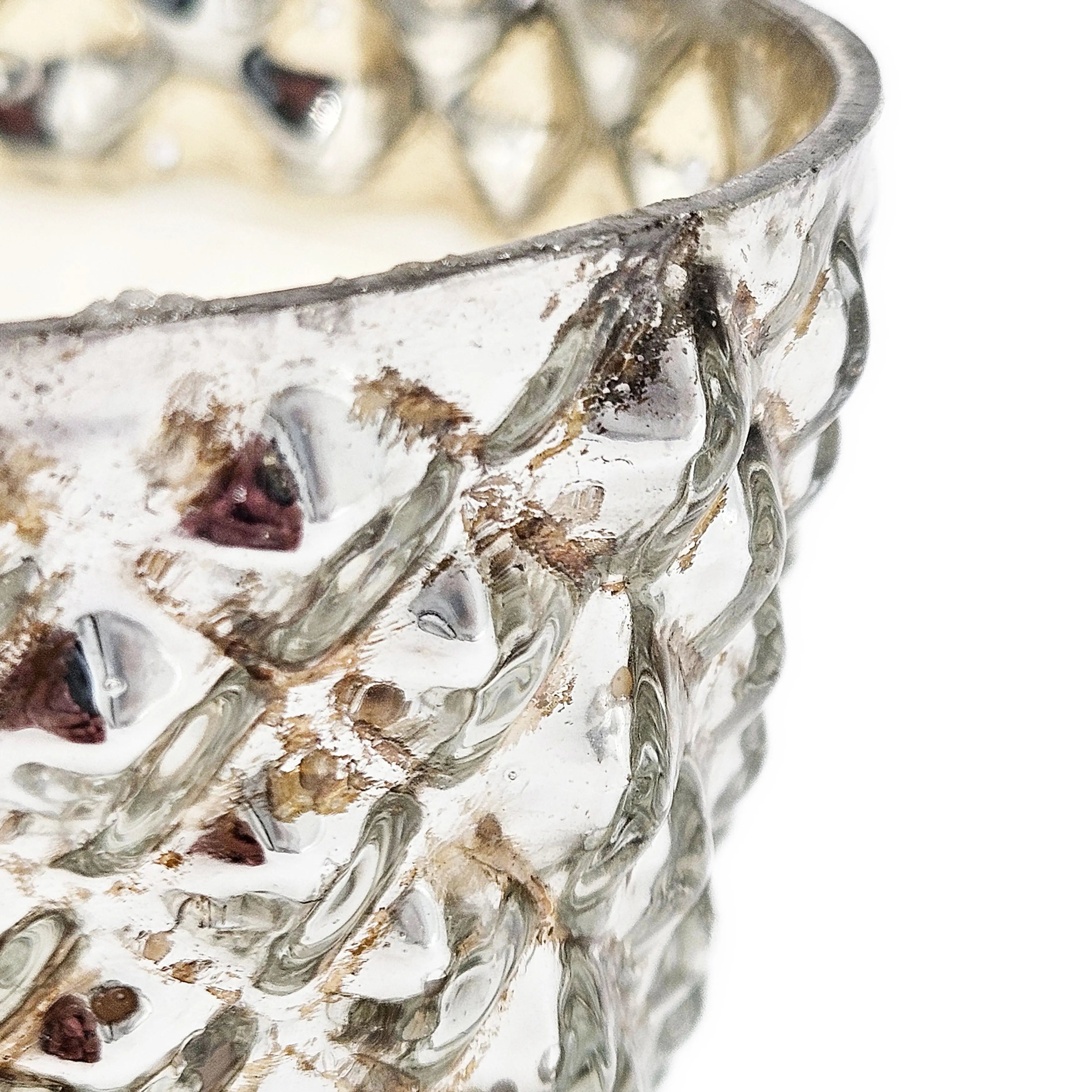 Natural Glass Soy Wax Candle Brilliant - Set of 4