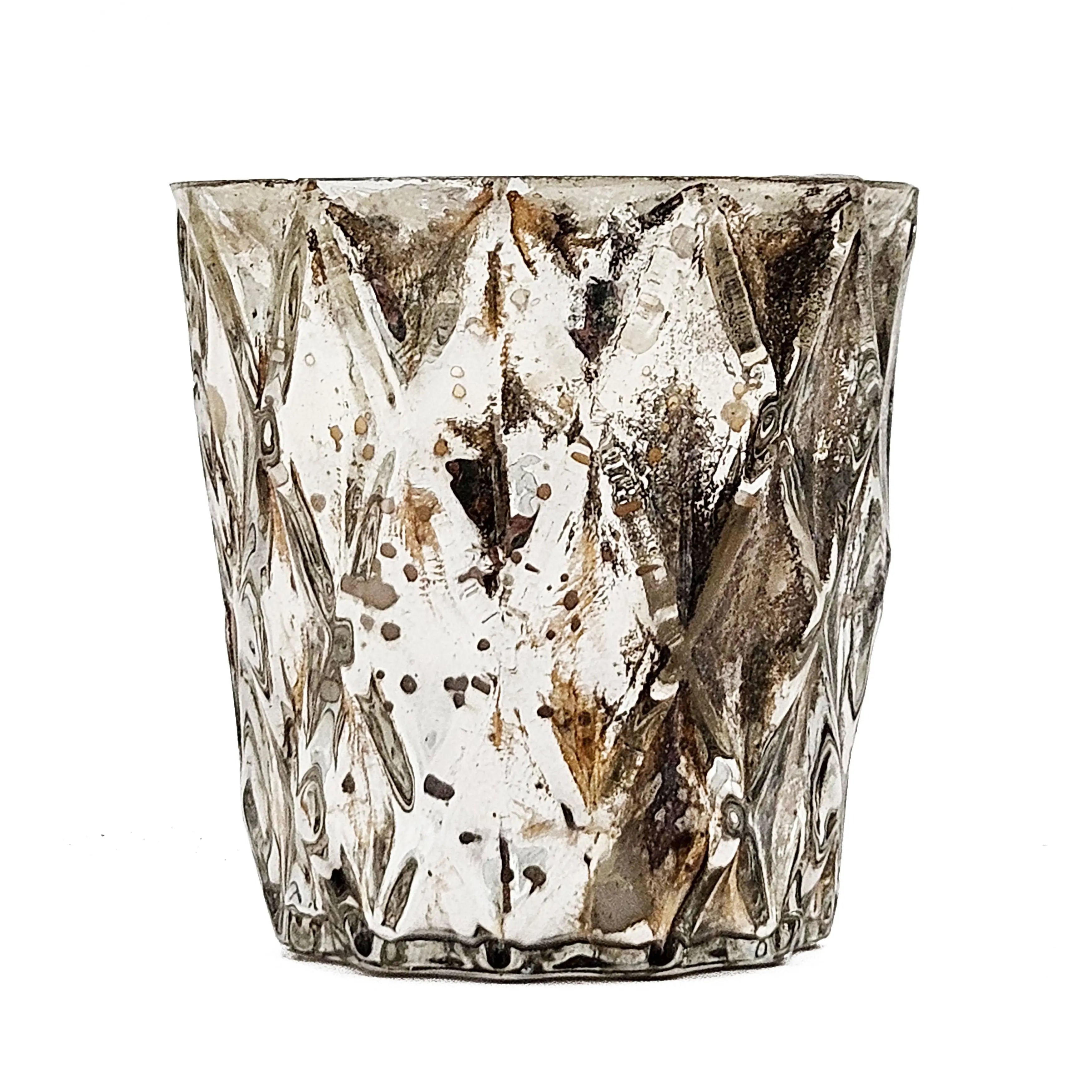 Natural Glass Soy Wax Candles Crystal - Set of 4