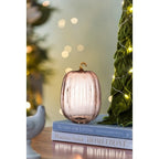 Glass Pumpkin Ornament - Orange Fall and Thanksgiving Decor