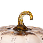 Glass Pumpkin Ornament - Orange Fall and Thanksgiving Decor