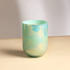Pastel Glow Scented Wax Candle Blue Elegant