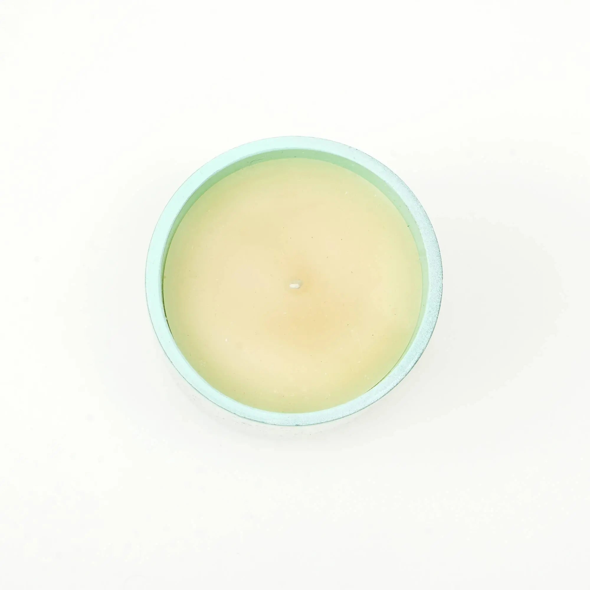 Pastel Glow Scented Wax Candle Blue Elegant