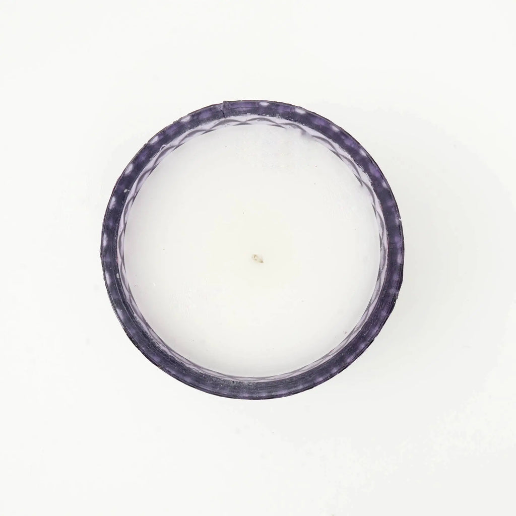 Plush Radiance Scented Wax Candle Purple