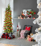 Polka Dot Christmas Ornaments Set of 3 Red and White Ball Decor