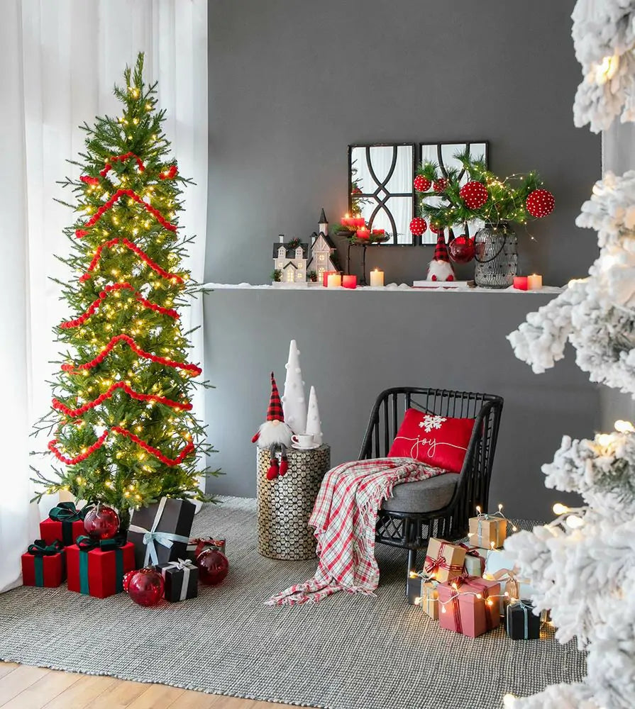 Polka Dot Christmas Ornaments Set of 3 Red and White Ball Decor