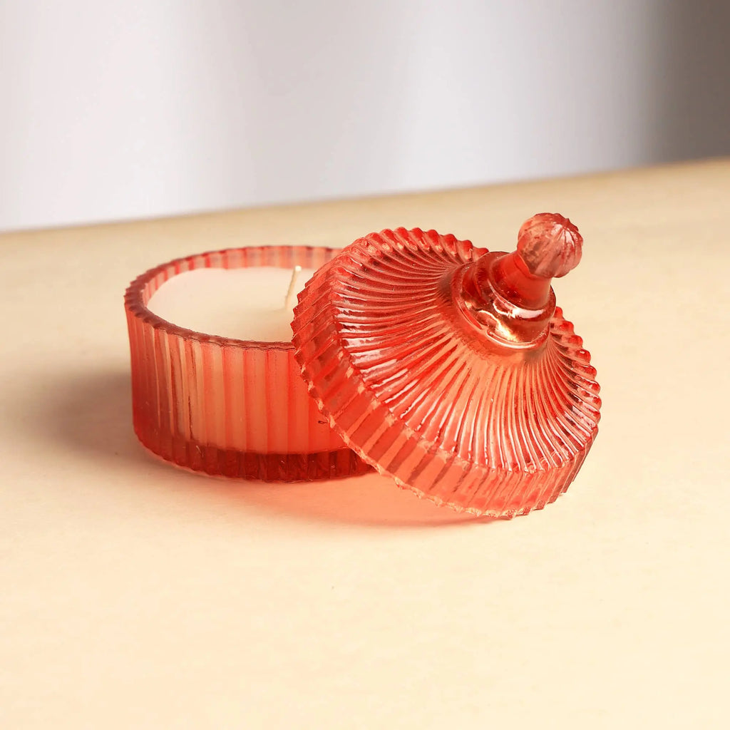 Posh Radiance Scented Wax Candle Rosy