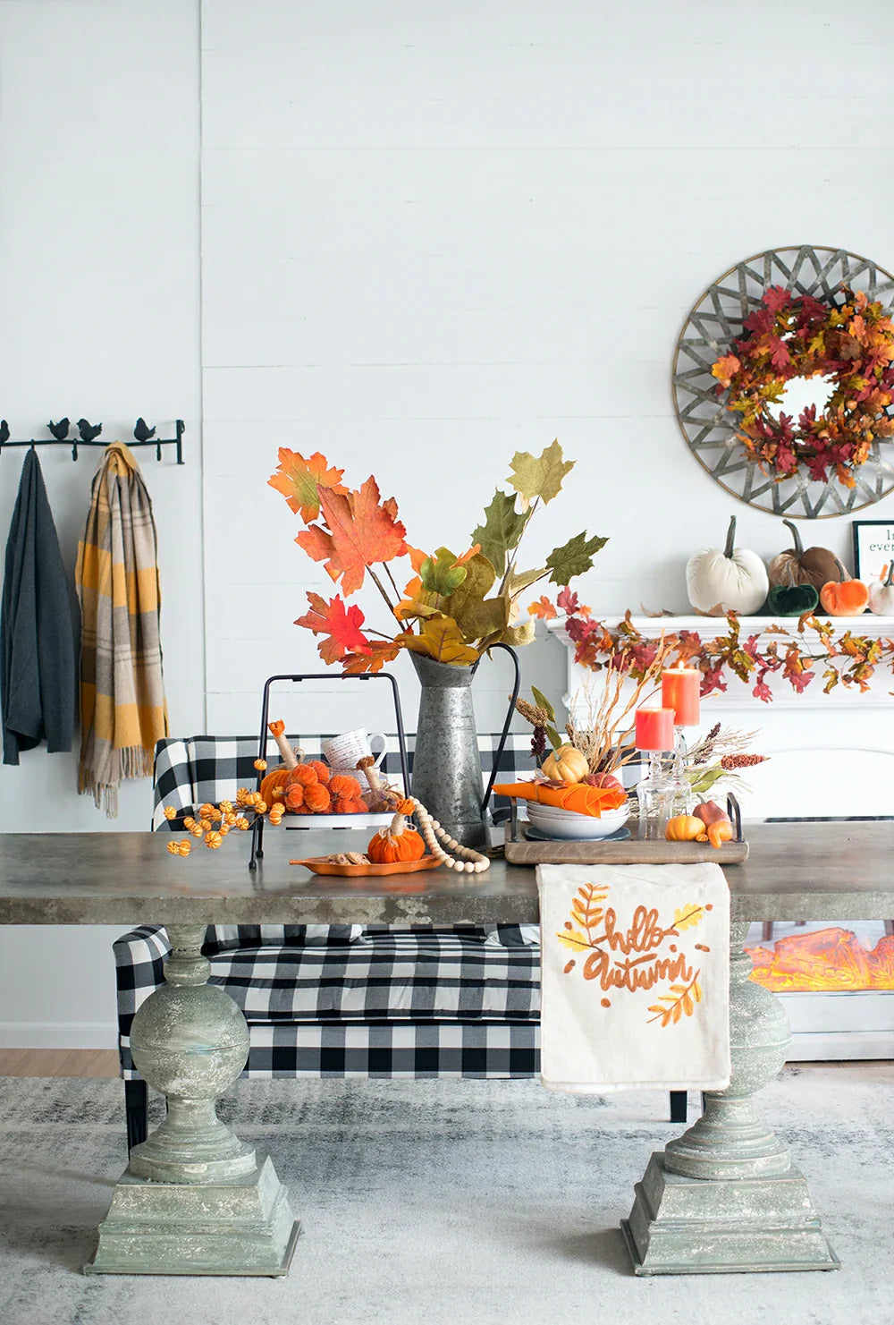 Pumpkin Ornament Set of 6 Thanksgiving Holiday Decor