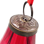 Red Teardrop Ornaments Set of 12 Shiny Glass Decor for Christmas Tree