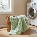 Ruched Fur Throw