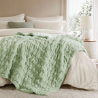 Ruched Fur Throw