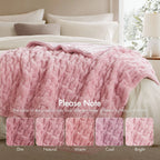 Ruched Fur Throw