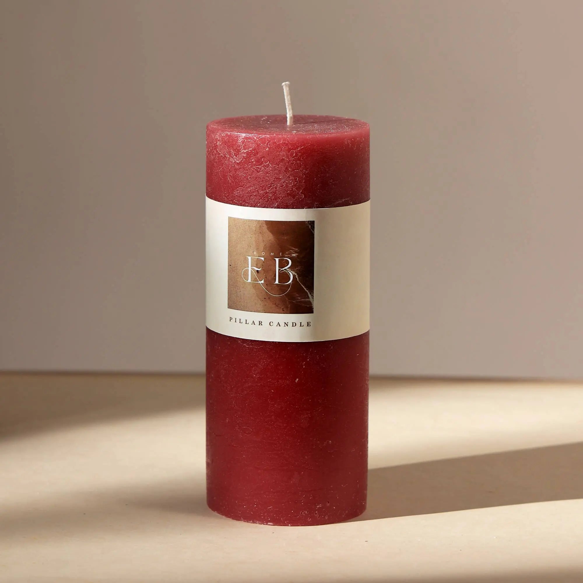 Rustic Pillar Candle