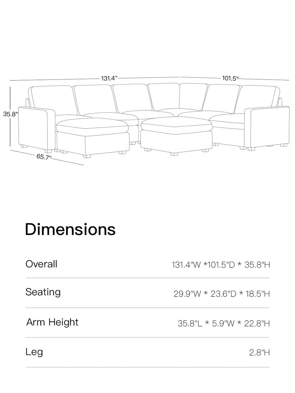 Sofinity Storage Sectional Couch