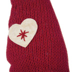 Set of 4 Red Fabric Gnome Family Decorations