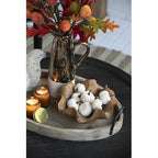 Set of 4 Velvet Pumpkins Mesh Bag ¨C Fall and Thanksgiving Decor