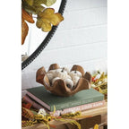 Set of 4 Velvet Pumpkins Mesh Bag ¨C Fall and Thanksgiving Decor