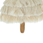 Set of 6 Fringed Tree Ornaments 4.3x7.5 Inch Elegant Christmas Decor for Home