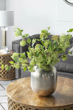 Silver Streak Aluminum Vase 13 Inch Modern Home Decor Centerpiece