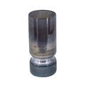 Sleek Silver Toned Glass Vase for Modern Home Decor 10 Inch Tall