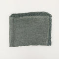 Stonewashed Linen Woven Throw Blanket with Fringe