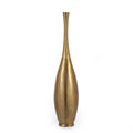 Tall Gold Metallic Bottle Vase Modern Textured Floor Vase for Home Decor