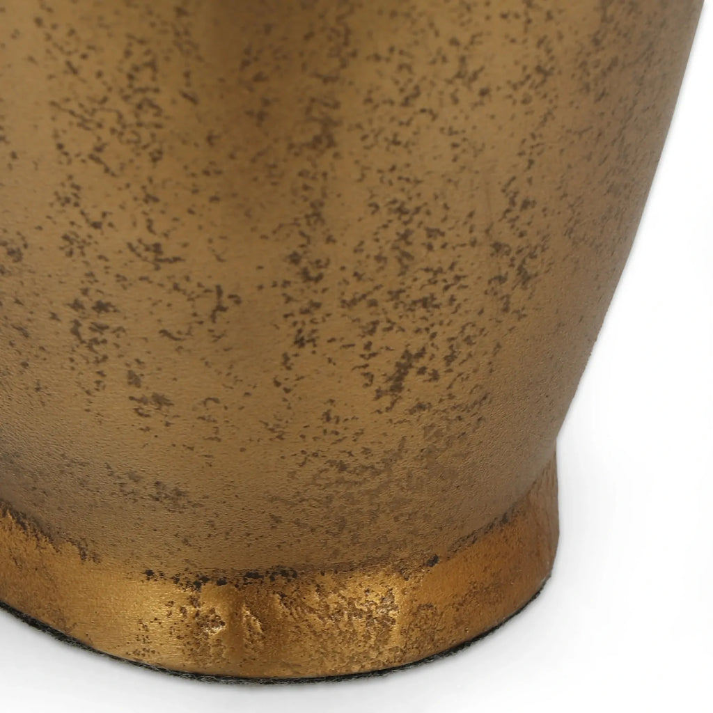 Tall Gold Metallic Bottle Vase Modern Textured Floor Vase for Home Decor