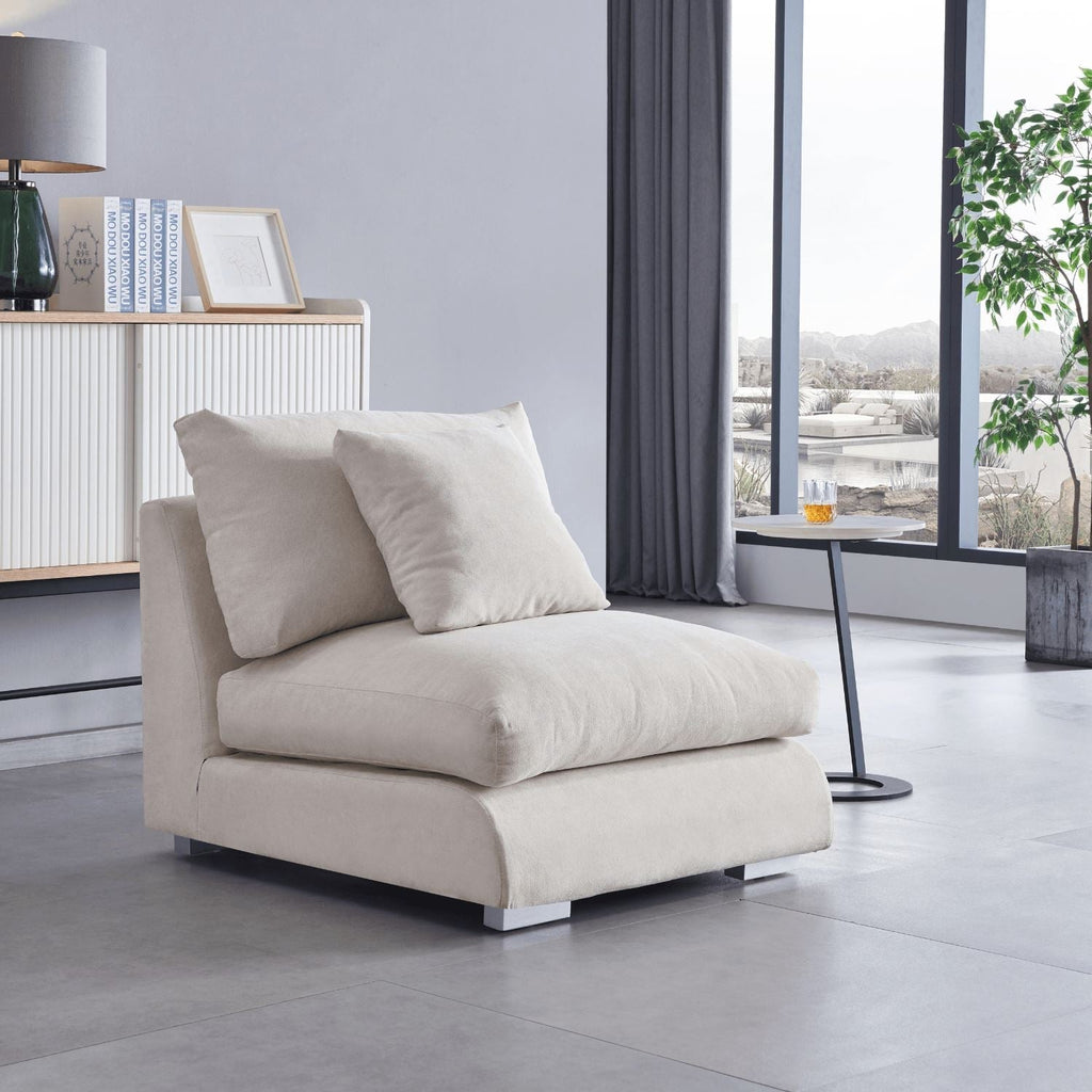 Feathers Sofa Armless Middle Seat - 31 Inches