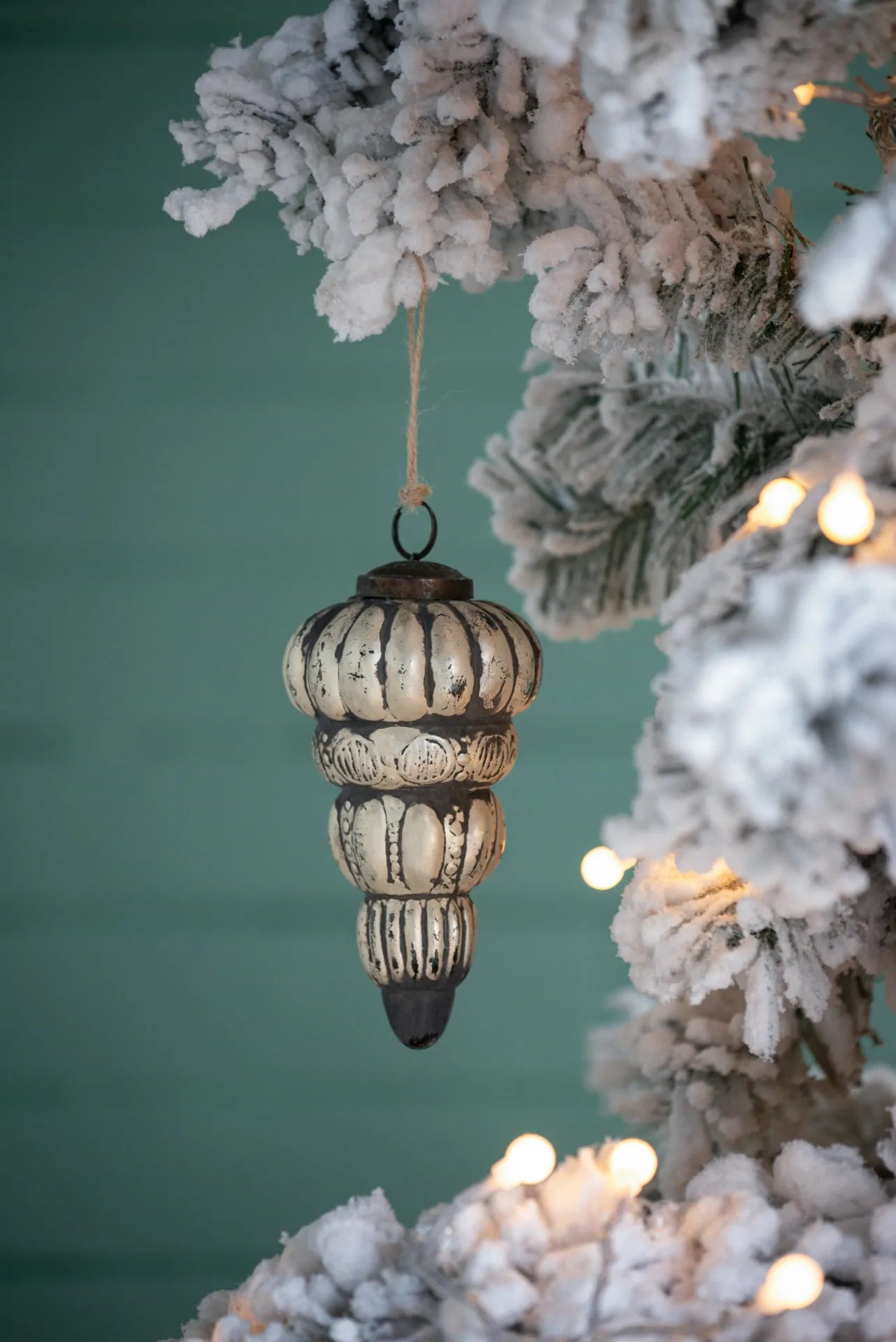 Vintage Wooden Decorations 6Piece Teardrop Set Crafting Rustic Christmas Decor