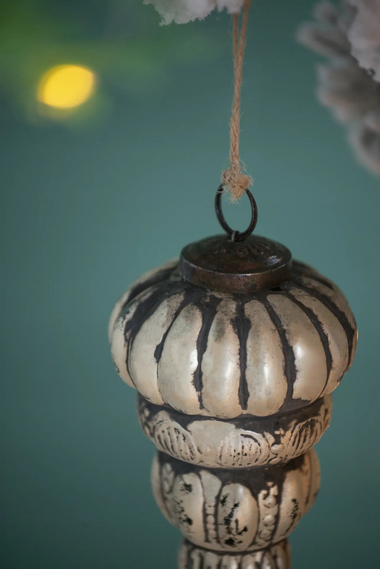 Vintage Wooden Decorations 6Piece Teardrop Set Crafting Rustic Christmas Decor