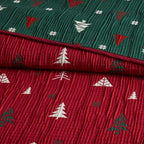 Winter Red Throw Set-Cozy and Soft Blanket for Christmas