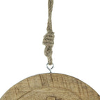 Wooden Christmas Ornaments with Snowflake Cut-Outs Set of 12 6x6 Inch