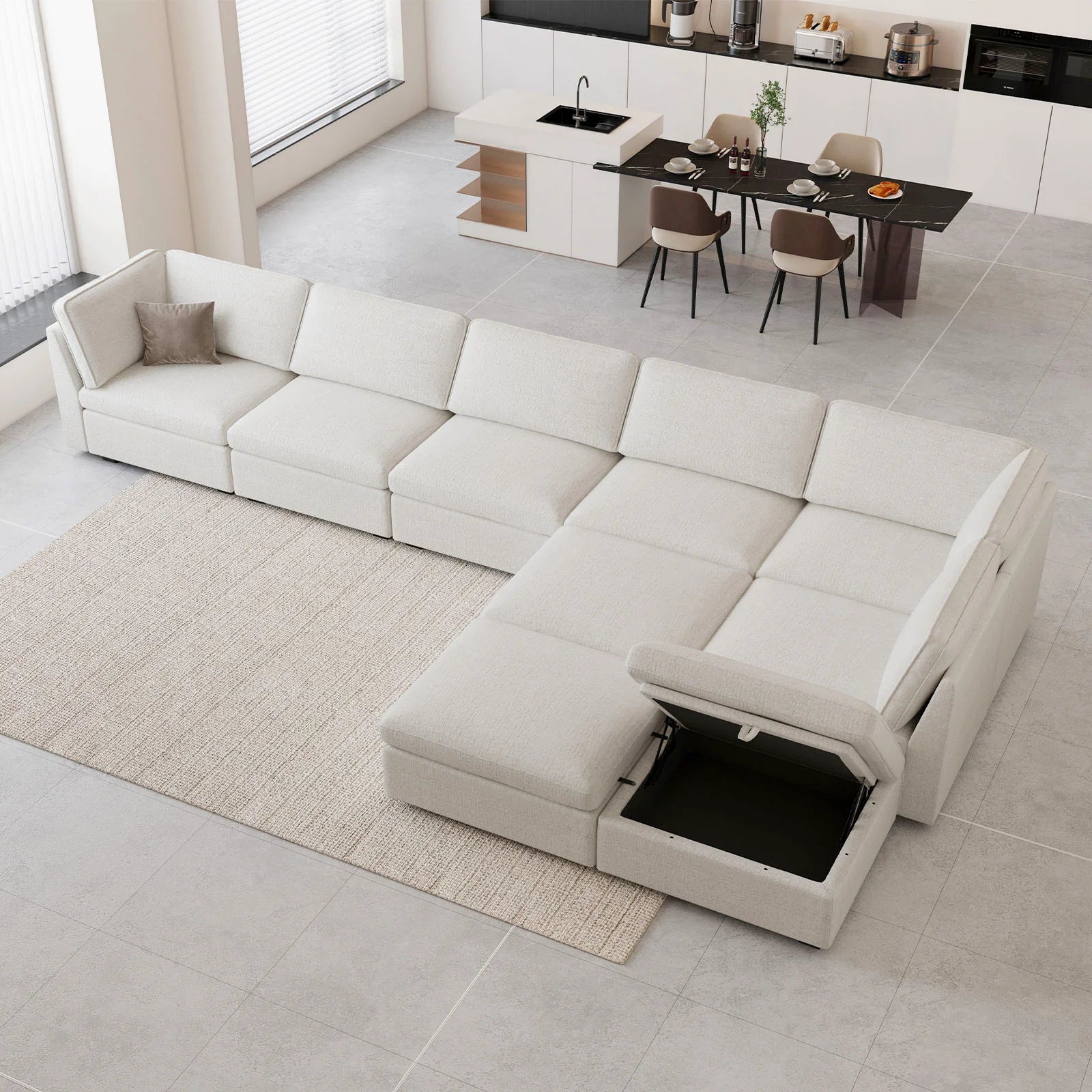 Sofinity Storage Sectional Couch