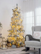 Frosted Glass Christmas Baubles with 3D Diamond Design 12 Pack