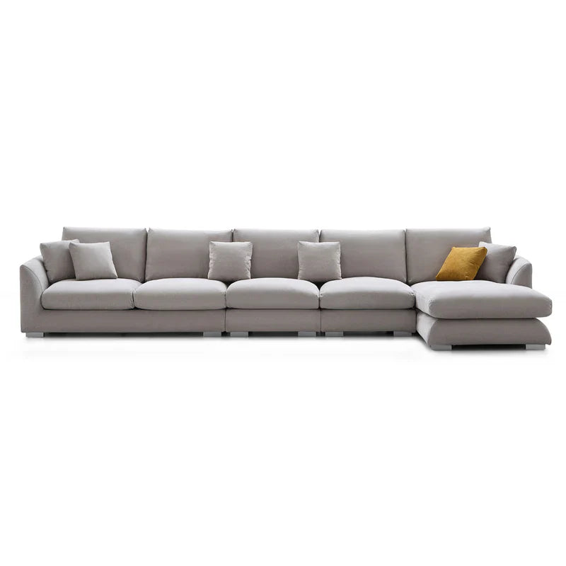 Feathers Sectional Couch Chaise Lounge 88-170 Inches