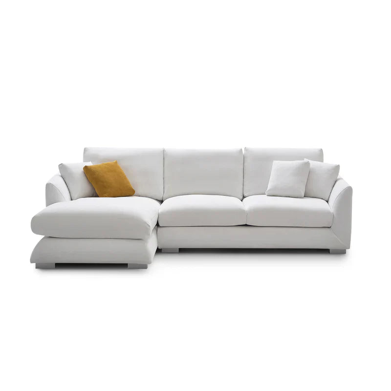 Feathers Sectional Couch Chaise Lounge 88-170 Inches