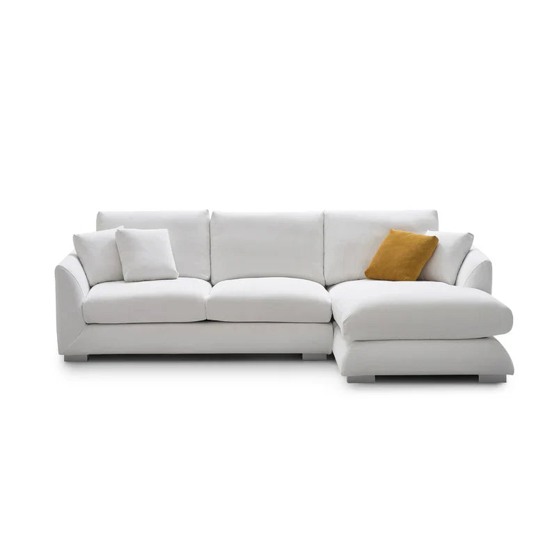 Feathers Sectional Couch Chaise Lounge 88-170 Inches