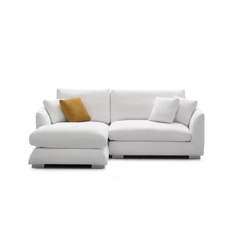 Feathers Sectional Couch Chaise Lounge 88-170 Inches